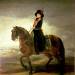 Equestrian portrait of Queen Maria Luisa (1751-1819) wife of King Charles IV of Spain